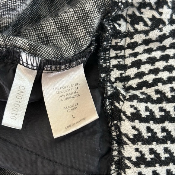 NY&C 7th Avenue Houndstooth Wide Leg Pants Size L - Picture 15 of 15